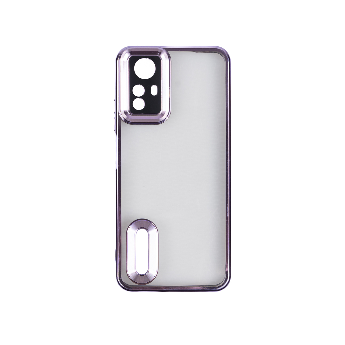 Xiaomi Uyumlu  Redmi Note 12S Kılıf Kamera Korumalı Logo Gösteren Zore Omega Kapak-Lila