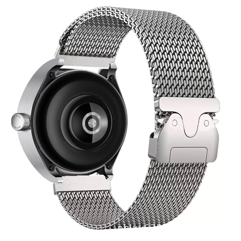 Gear S3 Zore KRD-100 22mm Titanyum Hasır Kordon-Titanyum-gümüş