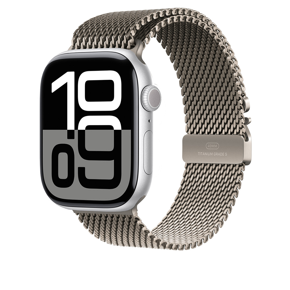 Watch 44mm Zore KRD-100 Titanyum Hasır Kordon-Titanyum