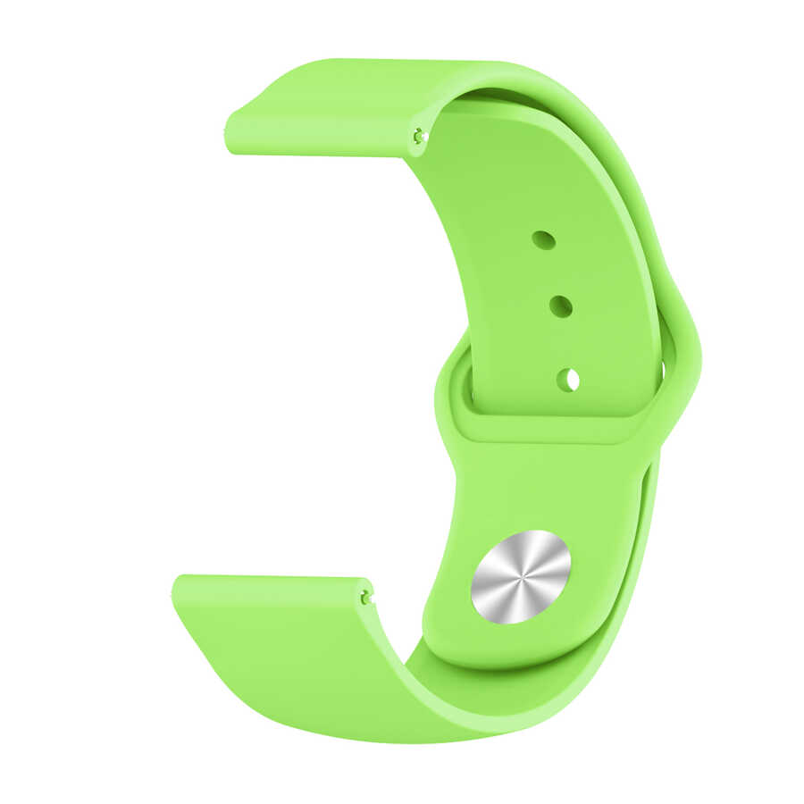 Xiaomi Uyumlu  Redmi Watch 5 Active KRD-11 22mm Silikon Kordon-Yeşil