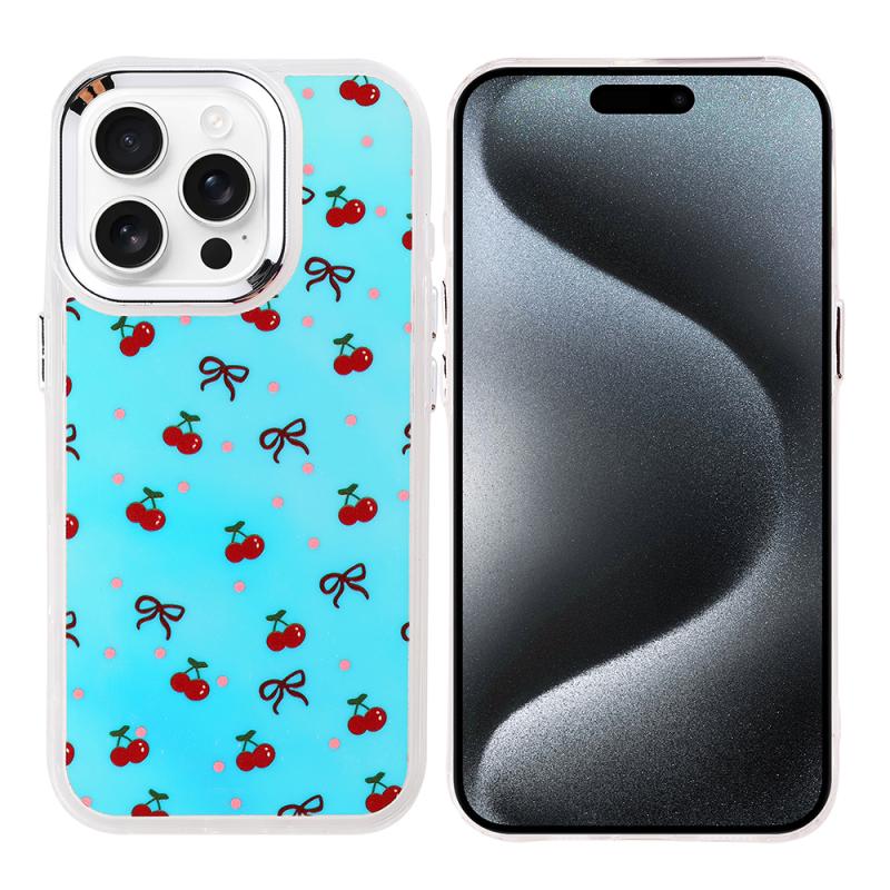 iPhone Uyumlu 15 Pro Max Kılıf Airbag Tasarımlı Zore Hadra Kapak-Kiraz