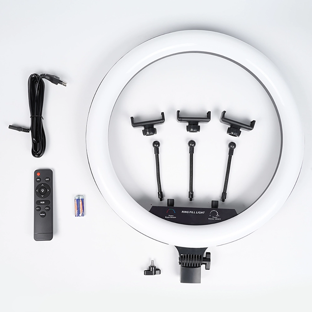 Zore MJ-18 Uzaktan Kumandalı 45cm Işıklı Telefon Tutucu Ring Light