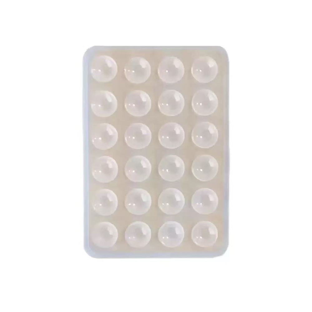 Öpücüklü 02 Çift Taraflı Silikon Telefon Tutucu 6,50cm x 10cm-Şeffaf