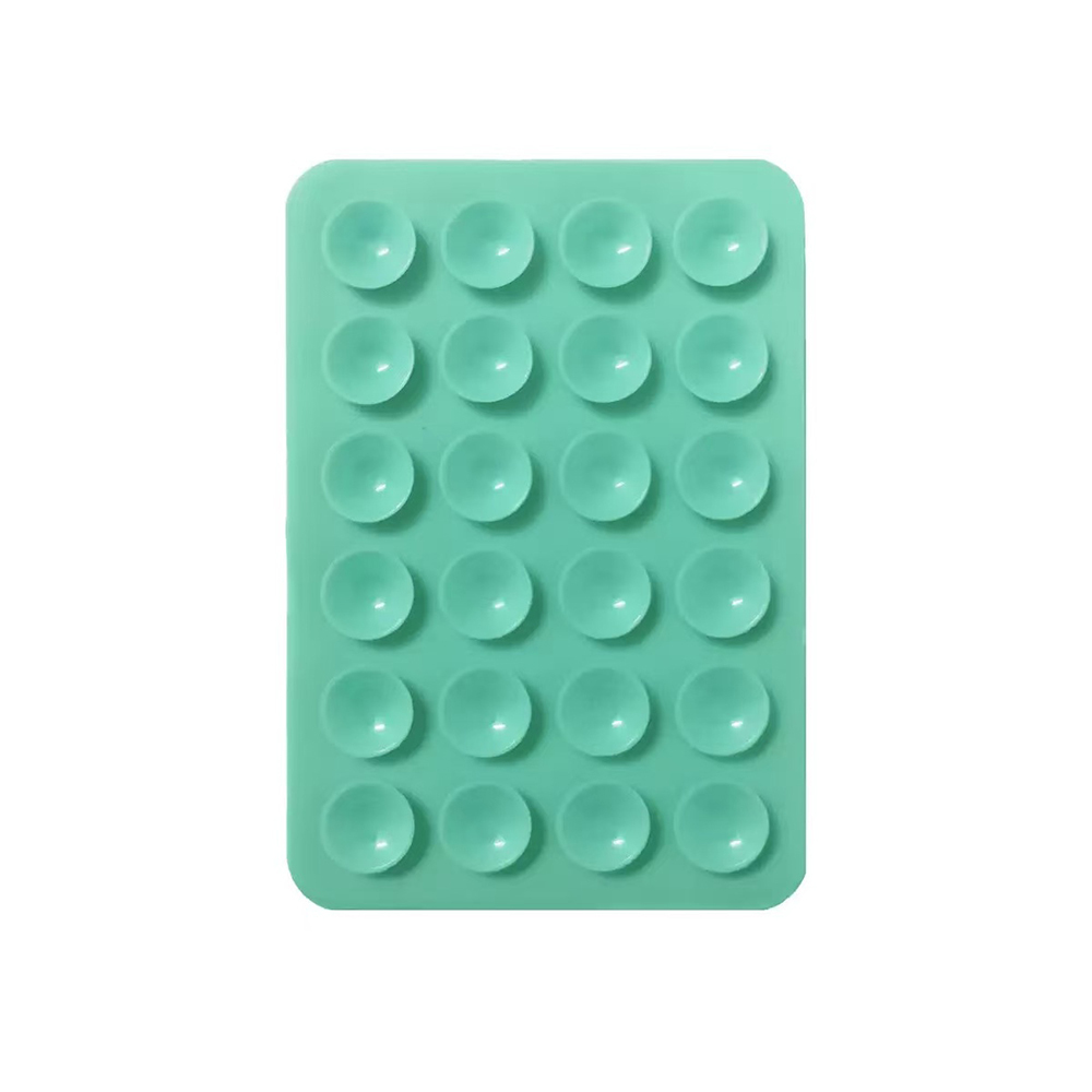 Öpücüklü 02 Çift Taraflı Silikon Telefon Tutucu 6,50cm x 10cm-Turkuaz