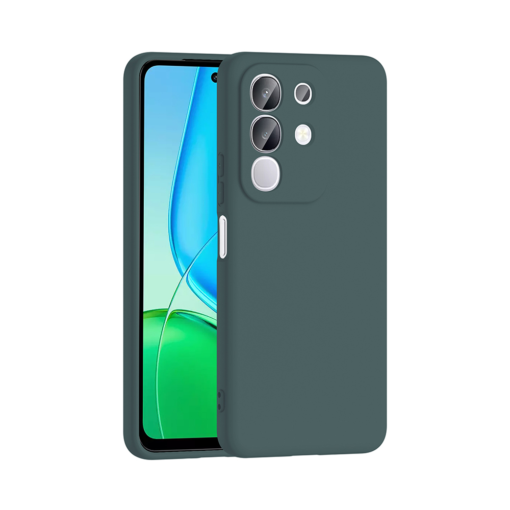 Vivo Y29 4G Kılıf Zore Mara Lansman Kapak-Koyu yeşil