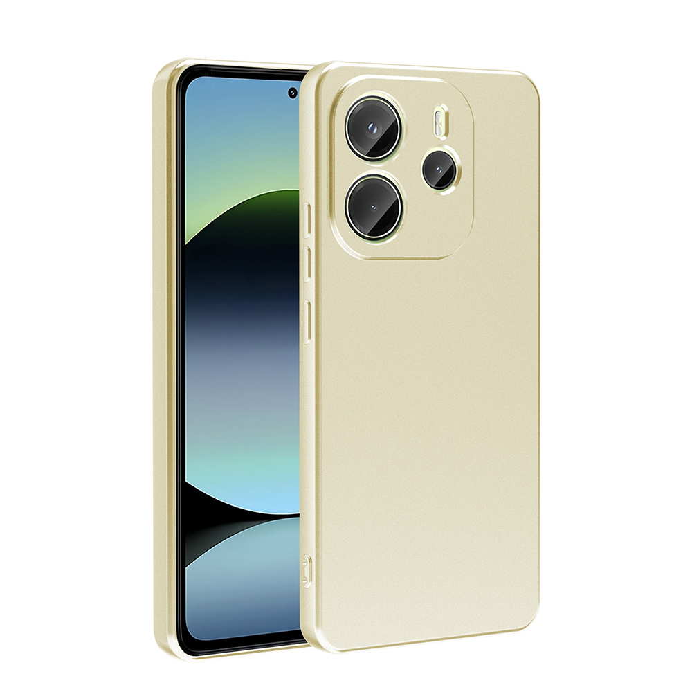 Xiaomi Uyumlu  Redmi Note 14 4G Kılıf Zore Premier Silikon Kapak-Gold