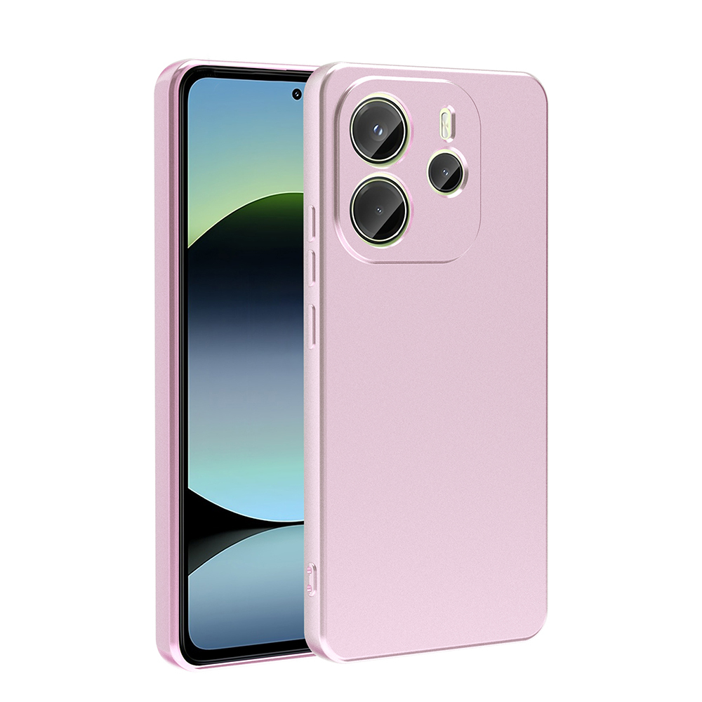 Xiaomi Uyumlu  Redmi Note 14 4G Kılıf Zore Premier Silikon Kapak-Rose gold