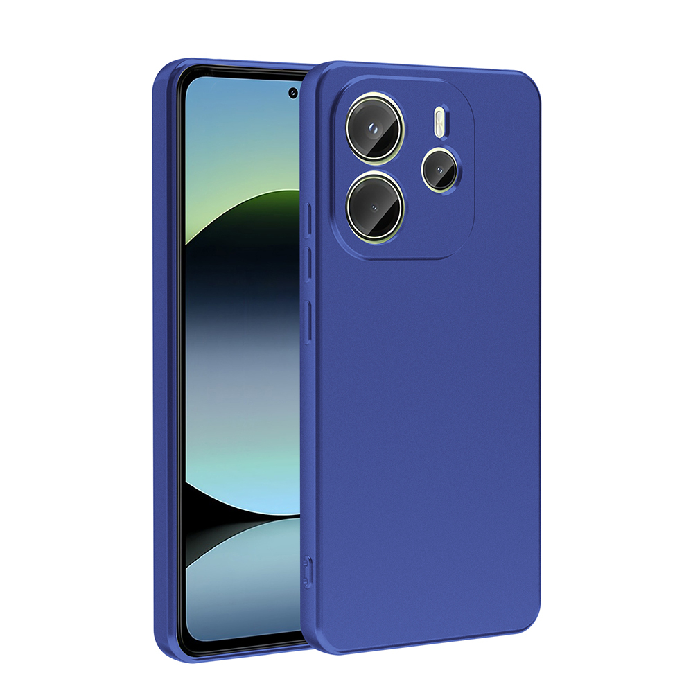 Xiaomi Uyumlu  Redmi Note 14 4G Kılıf Zore Premier Silikon Kapak-Saks mavi