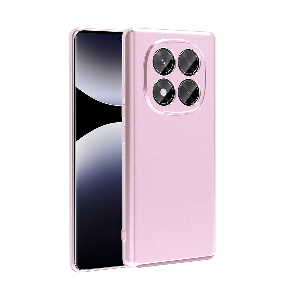 Xiaomi Uyumlu  Redmi Note 14 Pro 4G Kılıf Zore Premier Silikon Kapak-Rose gold