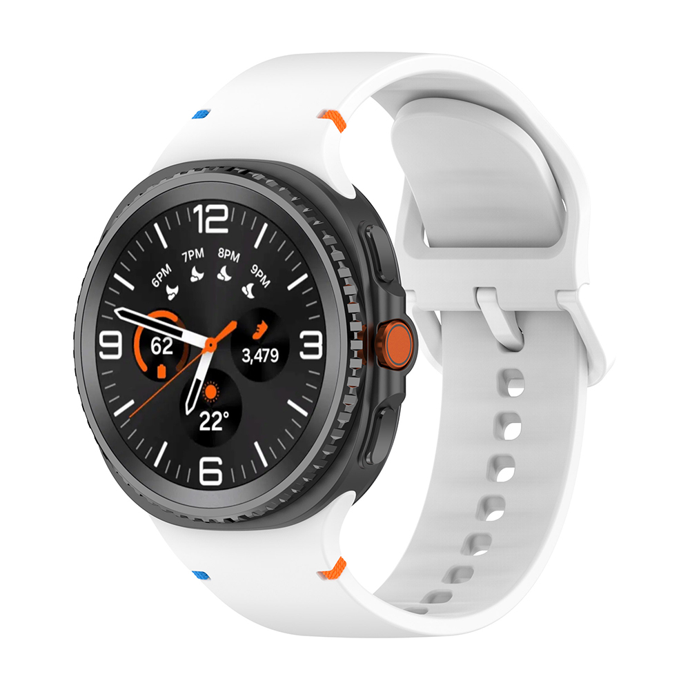 Galaxy Uyumlu Watch 8 Ultra Zore Klasik Kordon-Beyaz