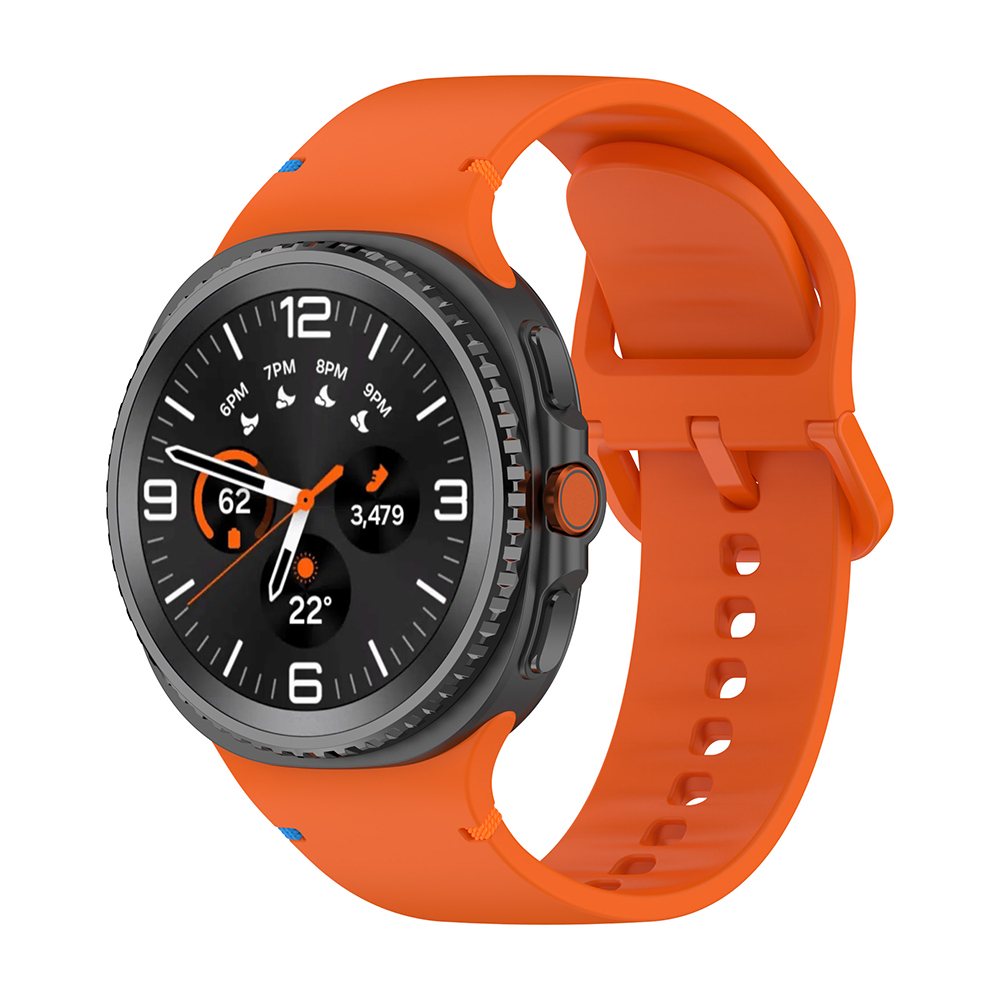 Galaxy Uyumlu Watch 8 Ultra Zore Klasik Kordon-Turuncu
