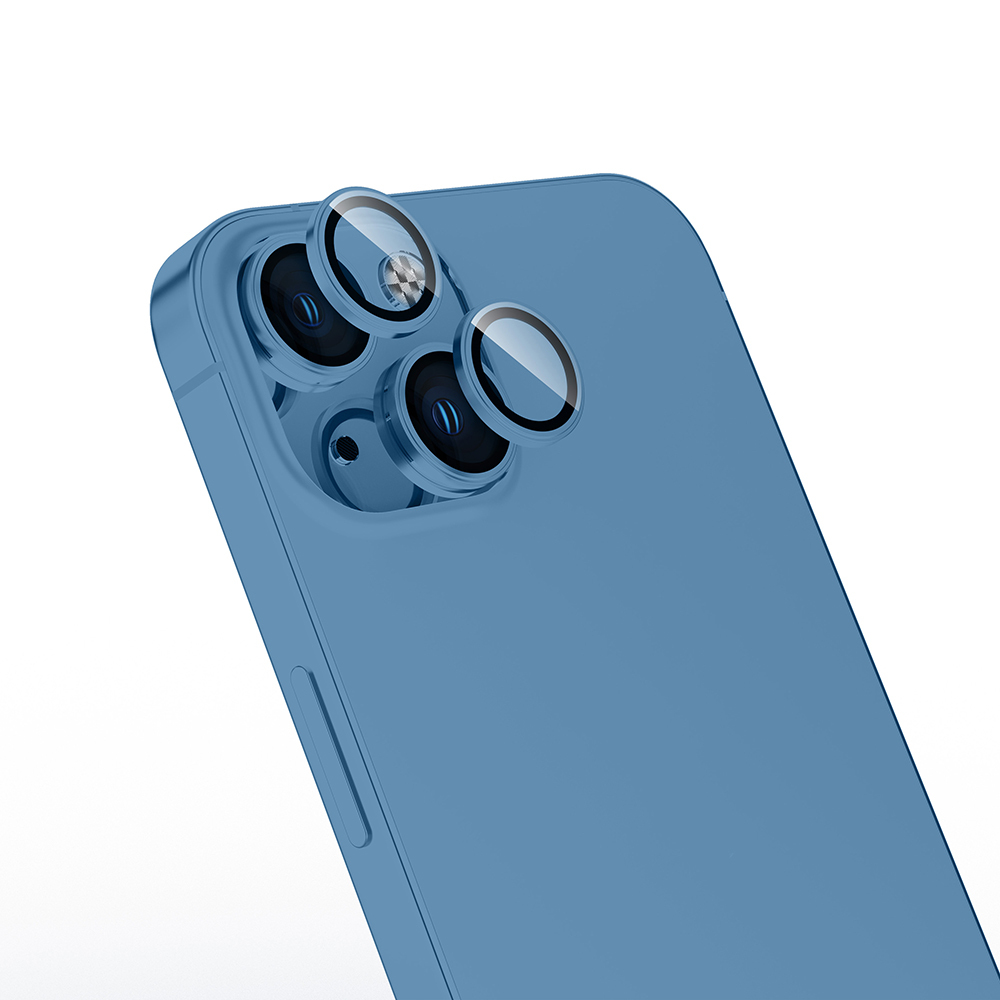 iPhone Uyumlu 13 Zore Mikro Kamera Lens Koruyucu-Lacivert