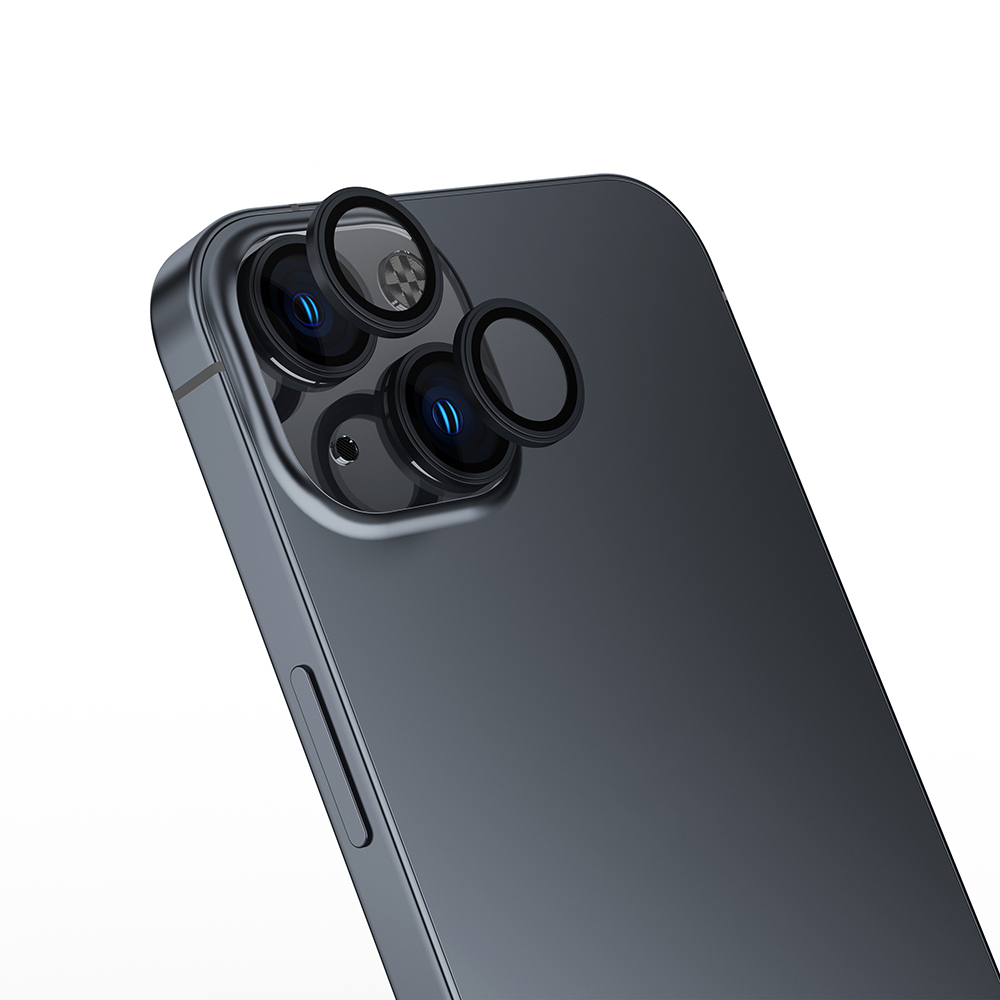 iPhone Uyumlu 13 Zore Mikro Kamera Lens Koruyucu-Siyah