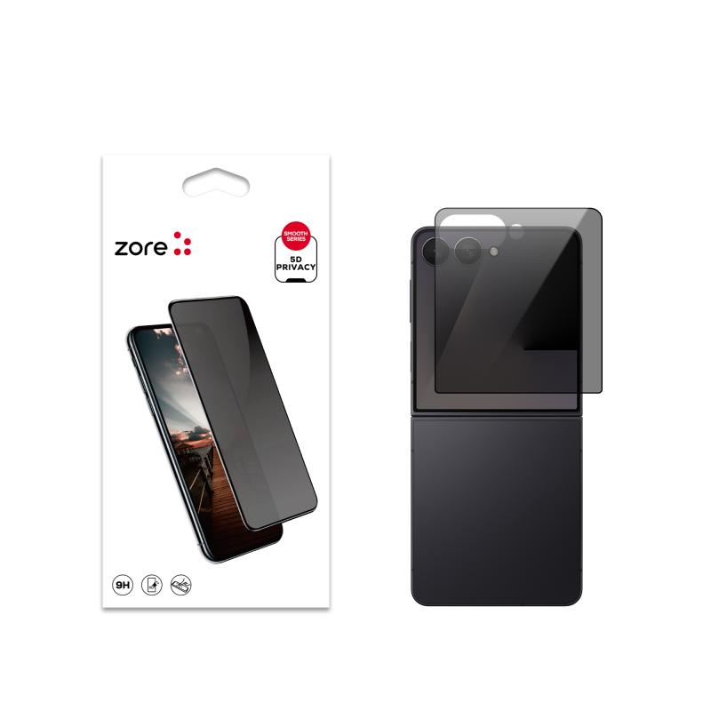 Galaxy Uyumlu Z Flip 7 Zore New 5D Hayalet Temperli Ekran Koruyucu