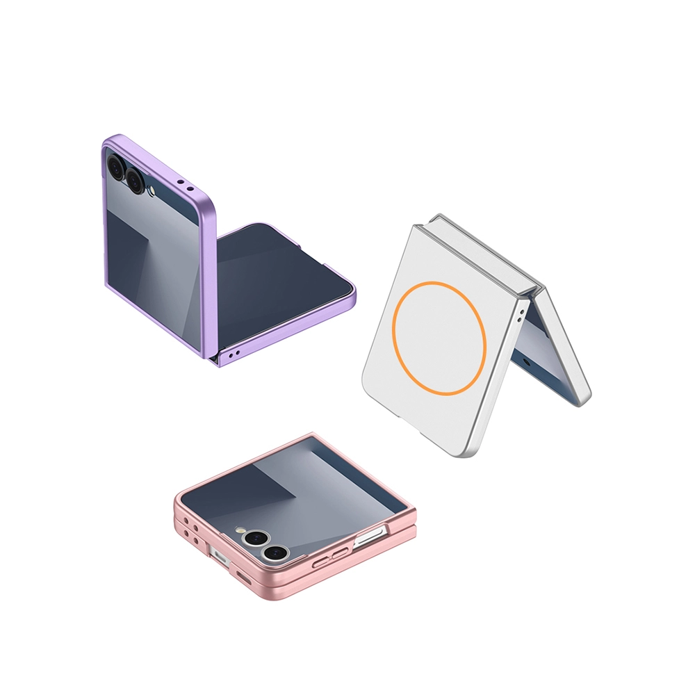 Galaxy Uyumlu Z Flip 7 Kılıf Wireless Şarj Özellikli Zore Kıpta M-safe Kapak