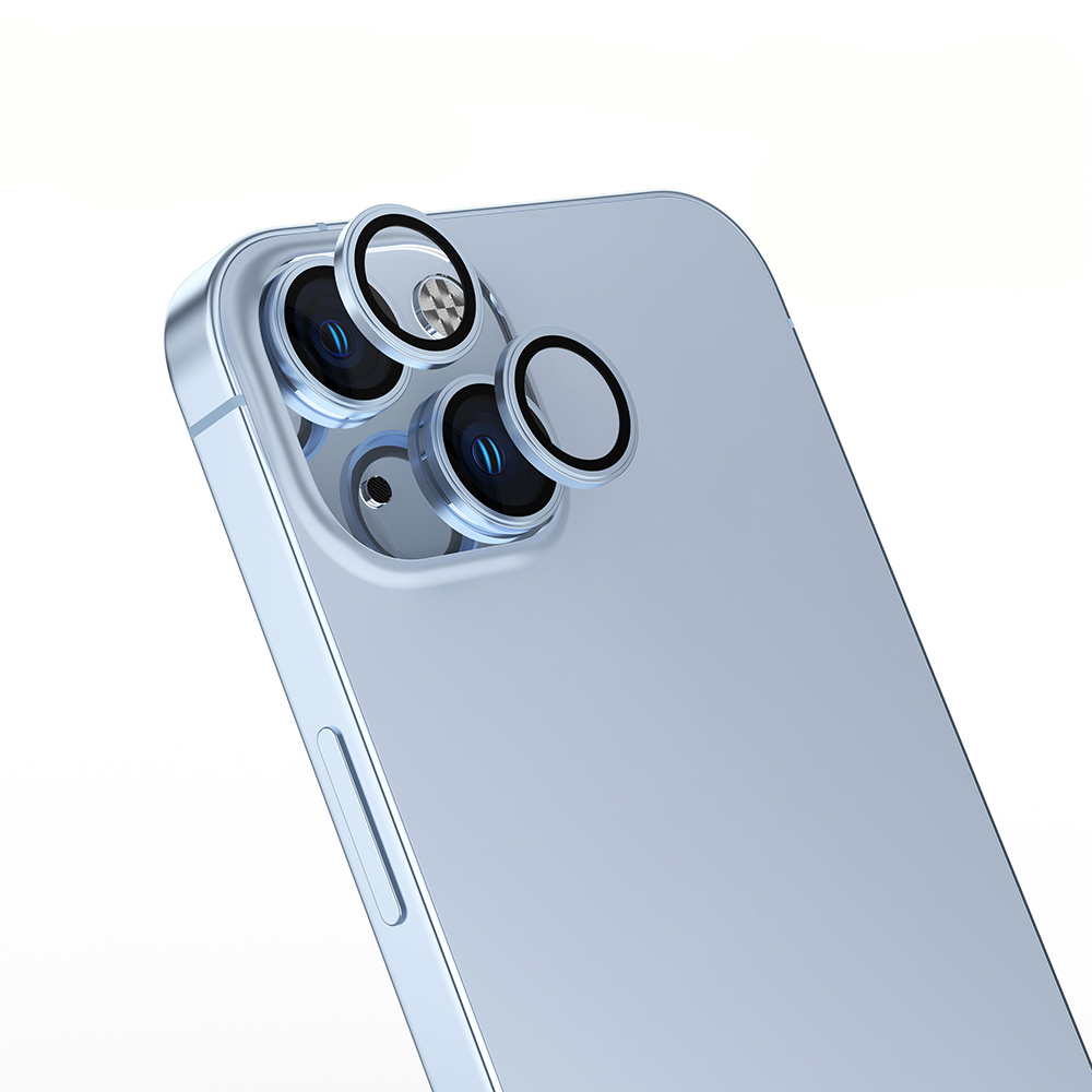 iPhone Uyumlu 14 Zore Mikro Kamera Lens Koruyucu-Mavi