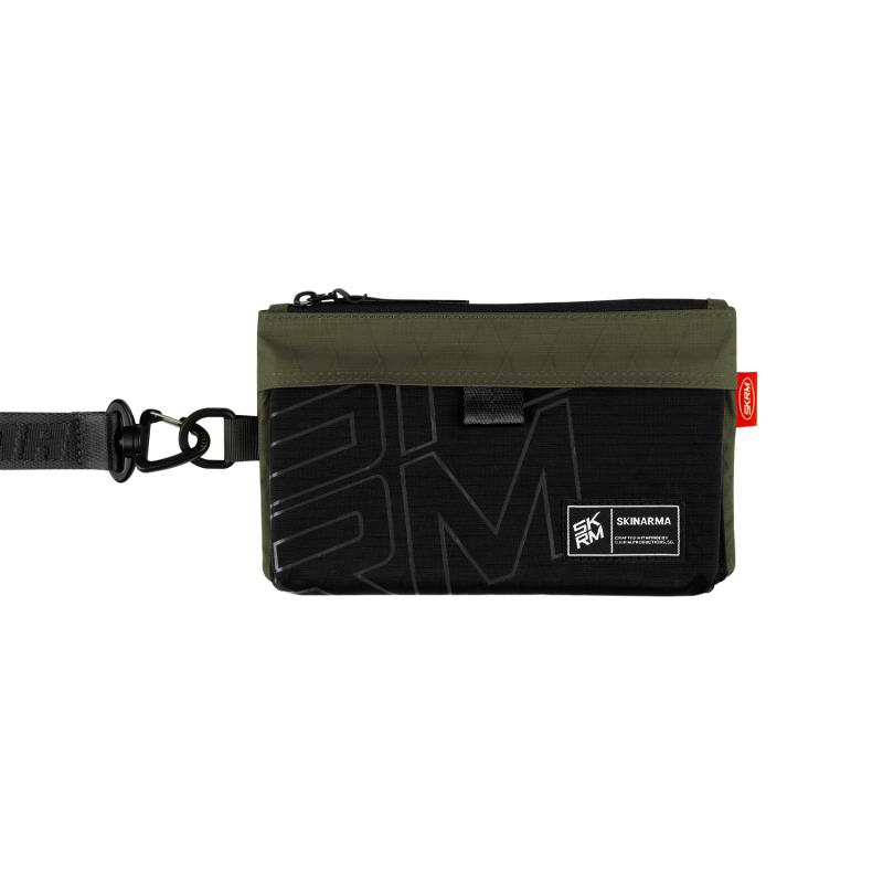 Skinarma Clutch Jager Boyun Askı Kayışlı Çapraz Vücut Çantası-Yeşil