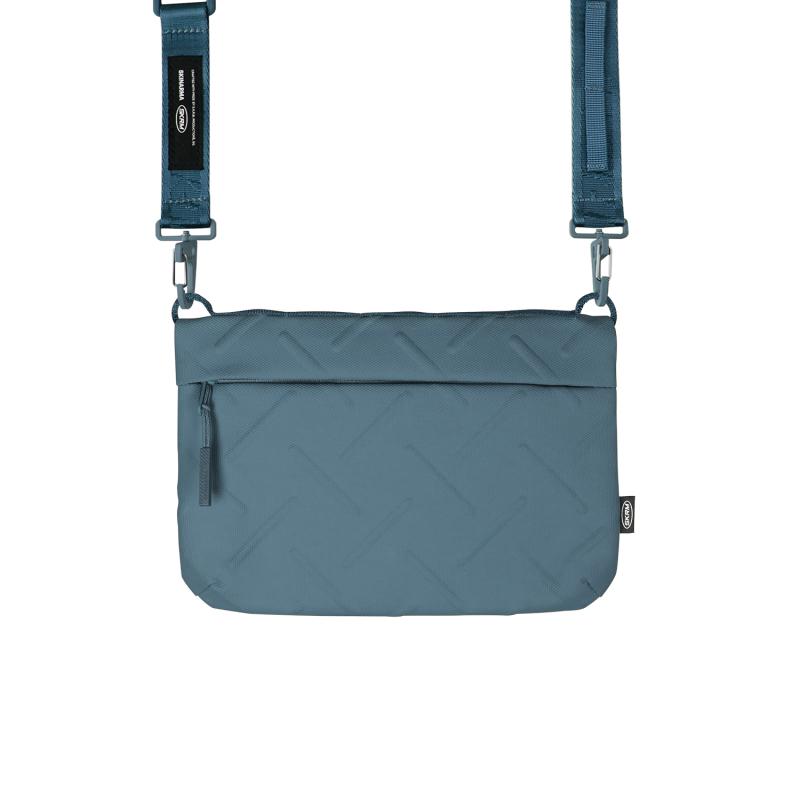 Skinarma Satchel Juno Desenli Naylon Scout Bilek Askı Kayışlı Aksesuar Çantası-Mavi