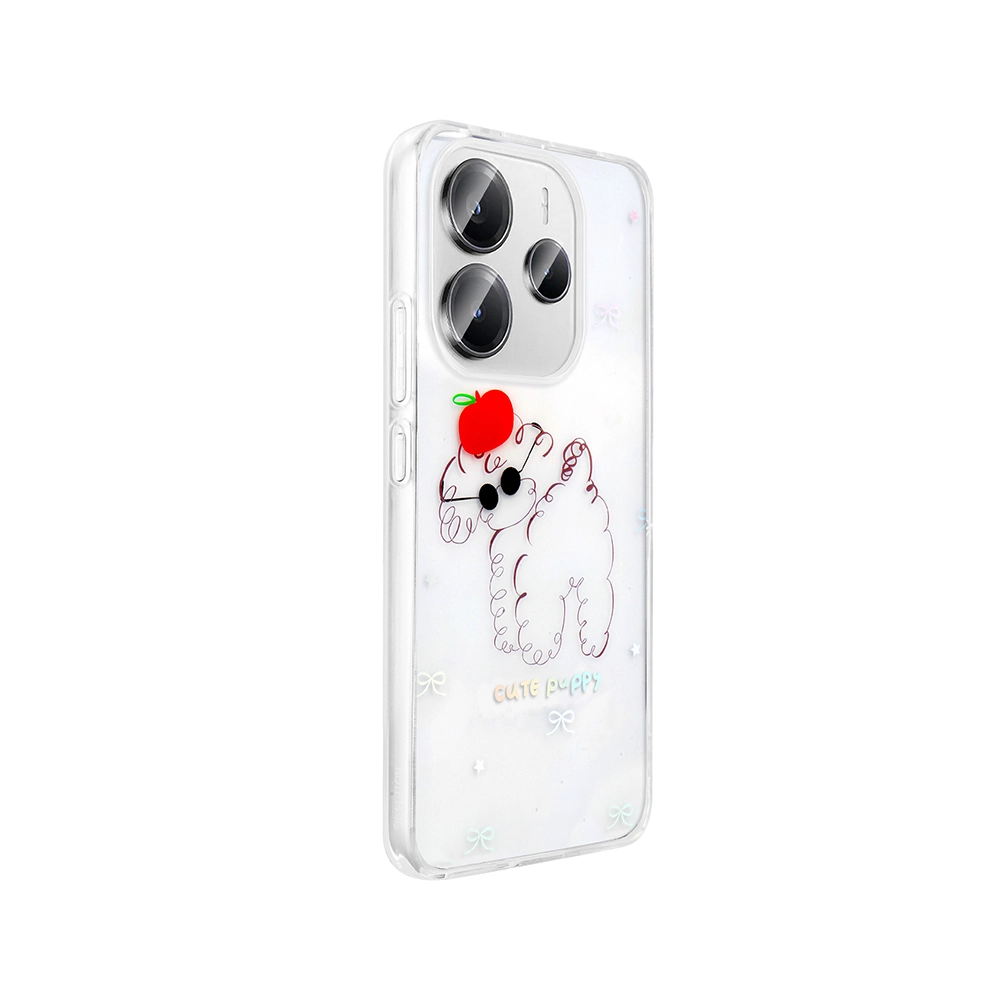 Xiaomi Uyumlu  Redmi Note 14 4G Kılıf Şeffaf Figürlü Zore Folk Sert Kapak