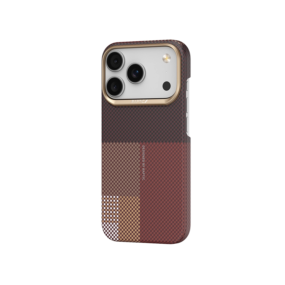iPhone Uyumlu 17 Pro Max Kılıf M-safe Şarj Özellikli Raptic Aramid Skin Transform Serisi Karbon Kapak