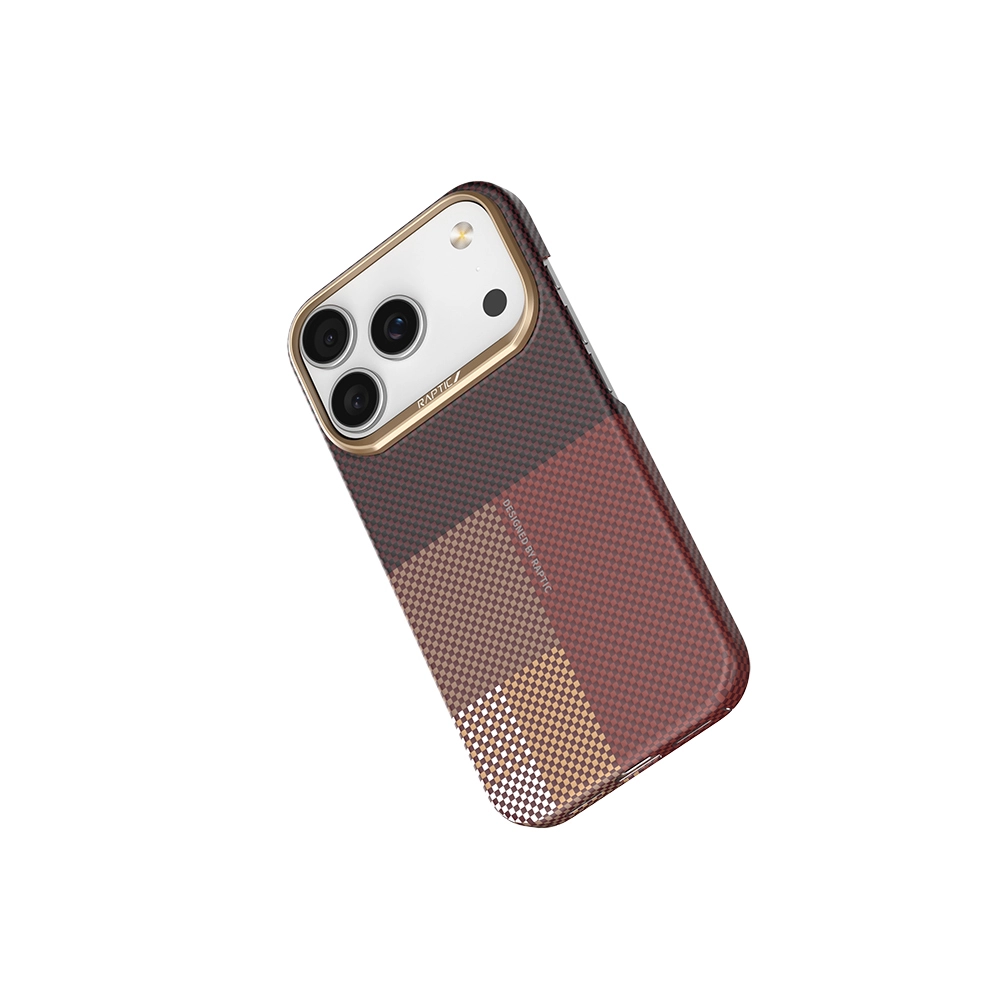 iPhone Uyumlu 17 Pro Max Kılıf M-safe Şarj Özellikli Raptic Aramid Skin Transform Serisi Karbon Kapak