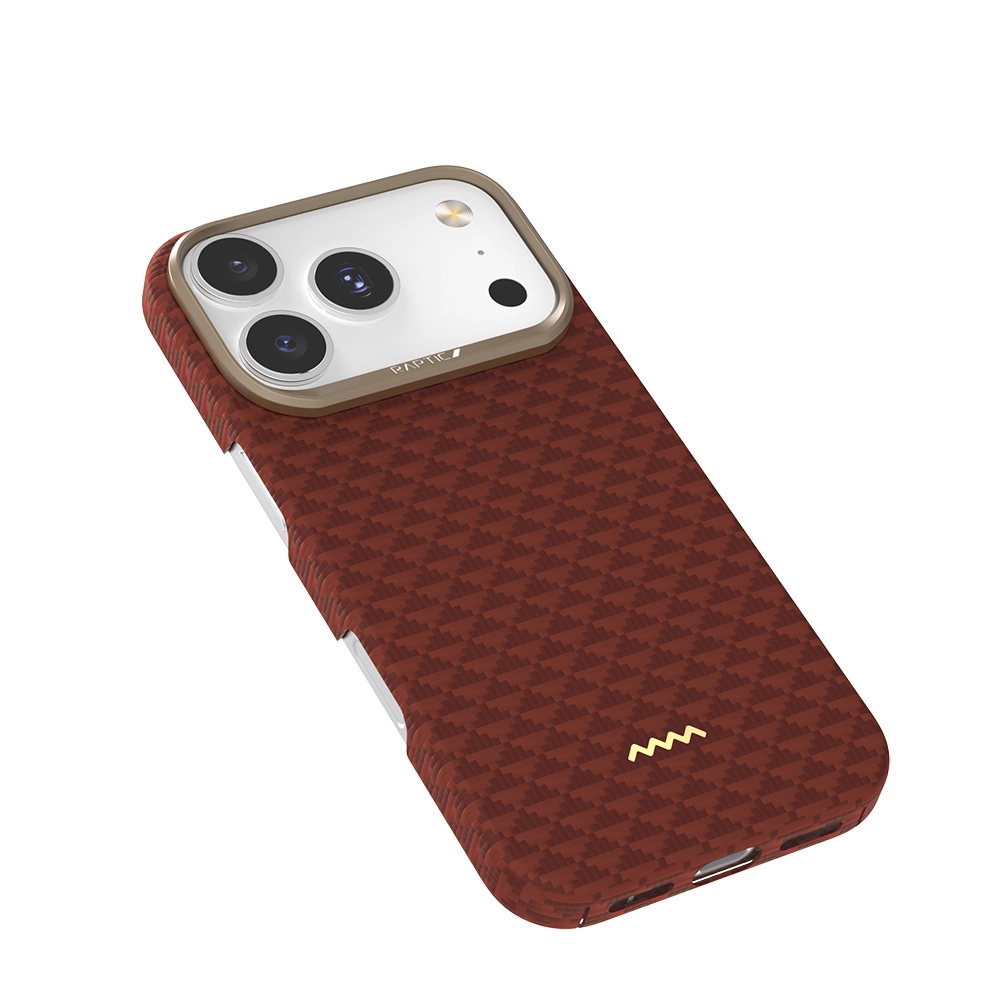 iPhone Uyumlu 17 Pro Kılıf M-safe Şarj Özellikli Raptic Aramid Skin Origin Serisi Karbon Kapak