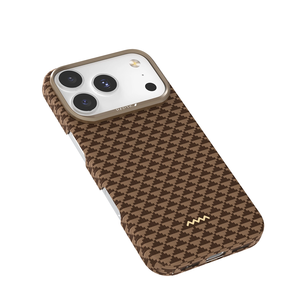 iPhone Uyumlu 17 Pro Kılıf M-safe Şarj Özellikli Raptic Aramid Skin Origin Serisi Karbon Kapak