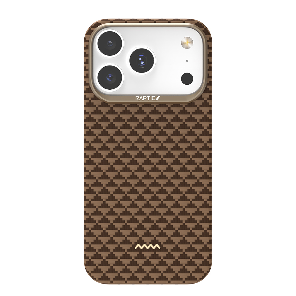 iPhone Uyumlu 17 Pro Max Kılıf M-safe Şarj Özellikli Raptic Aramid Skin Origin Serisi Karbon Kapak
