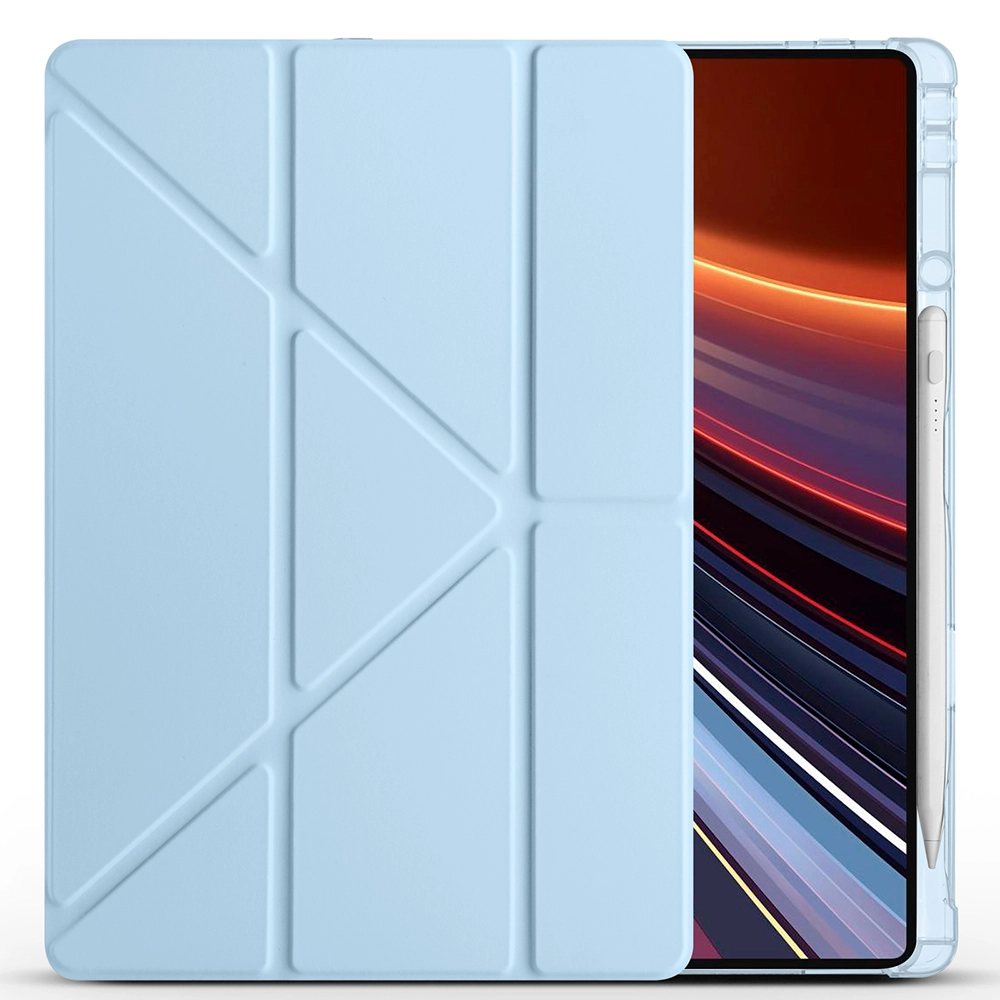 Honor MagicPad 2 Kılıf Zore Tri Folding Kalem Bölmeli Standlı Kılıf