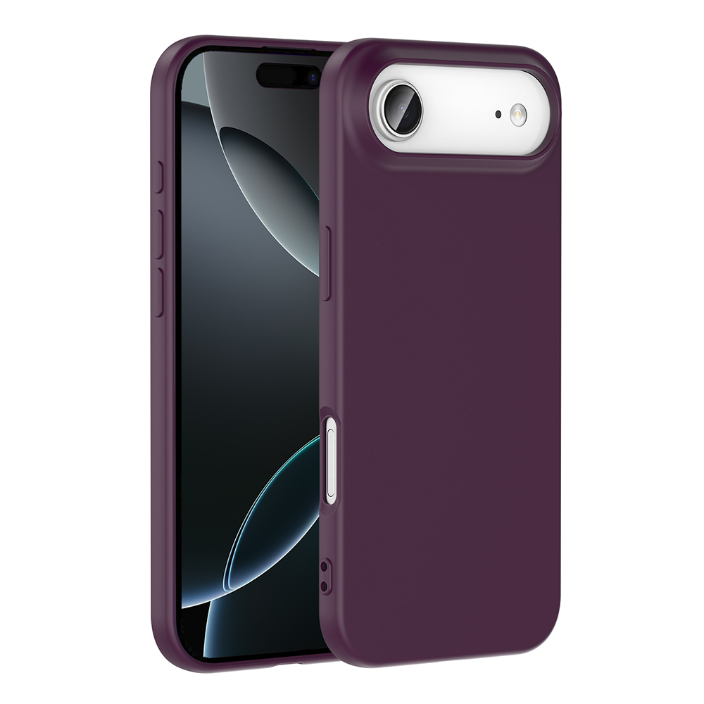iPhone Uyumlu 17 Air Kılıf Zore Mara Lansman Kapak-Koyu mor