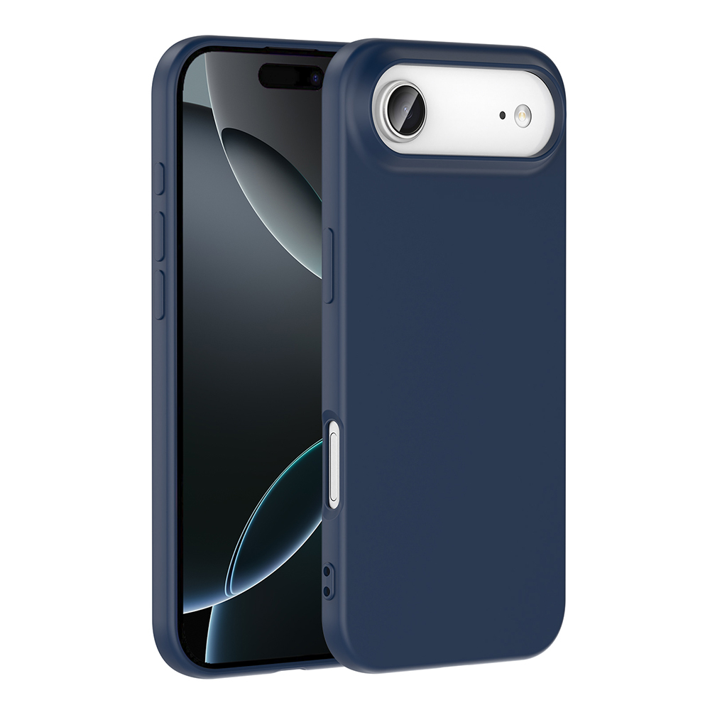 iPhone Uyumlu 17 Air Kılıf Zore Mara Lansman Kapak-Lacivert