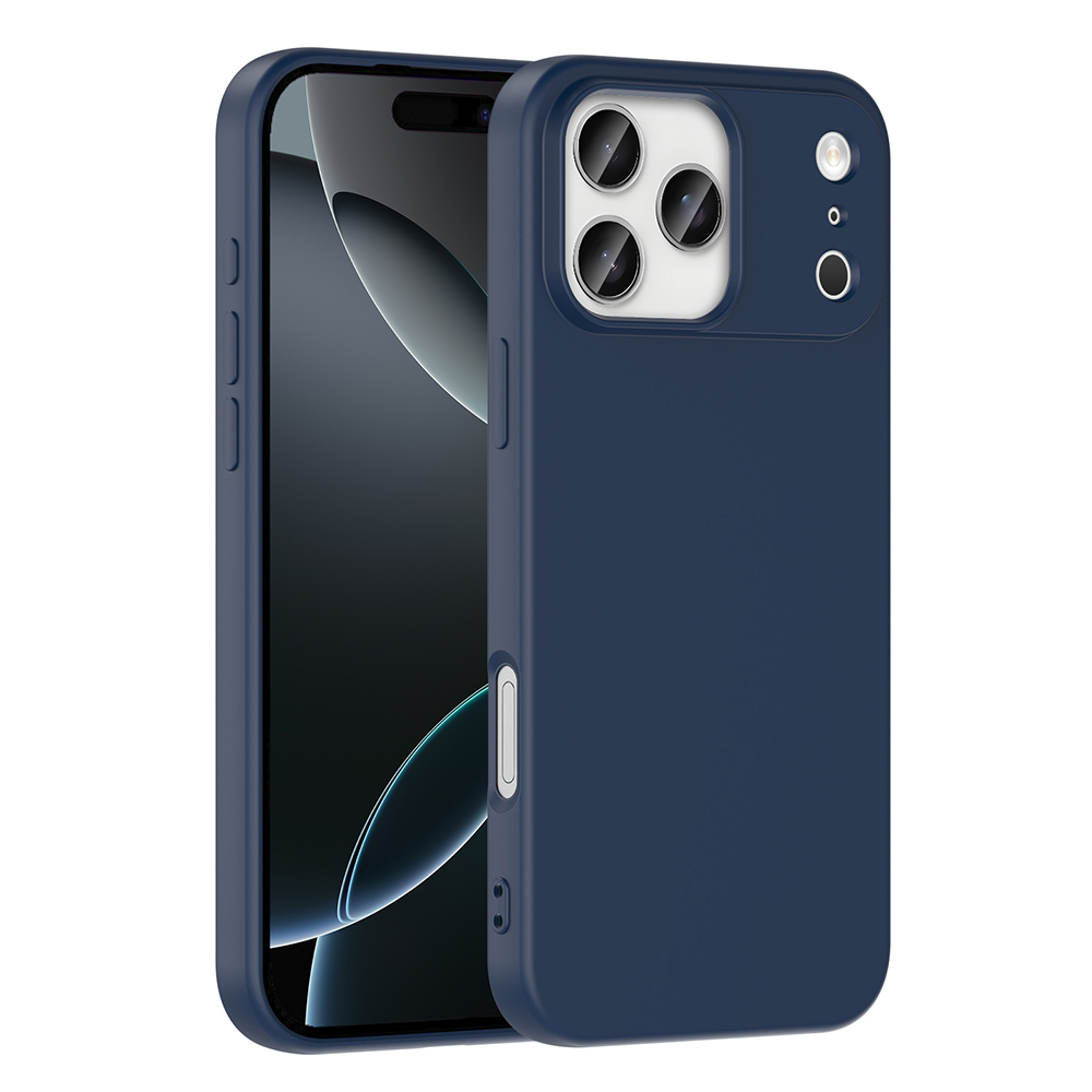 iPhone Uyumlu 17 Pro Kılıf Zore Mara Lansman Kapak-Lacivert
