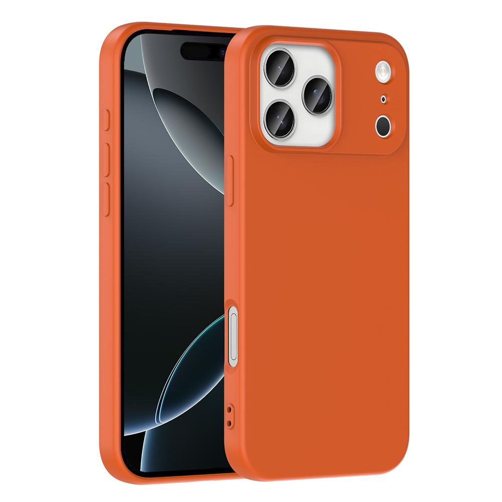 iPhone Uyumlu 17 Pro Kılıf Zore Mara Lansman Kapak-Turuncu