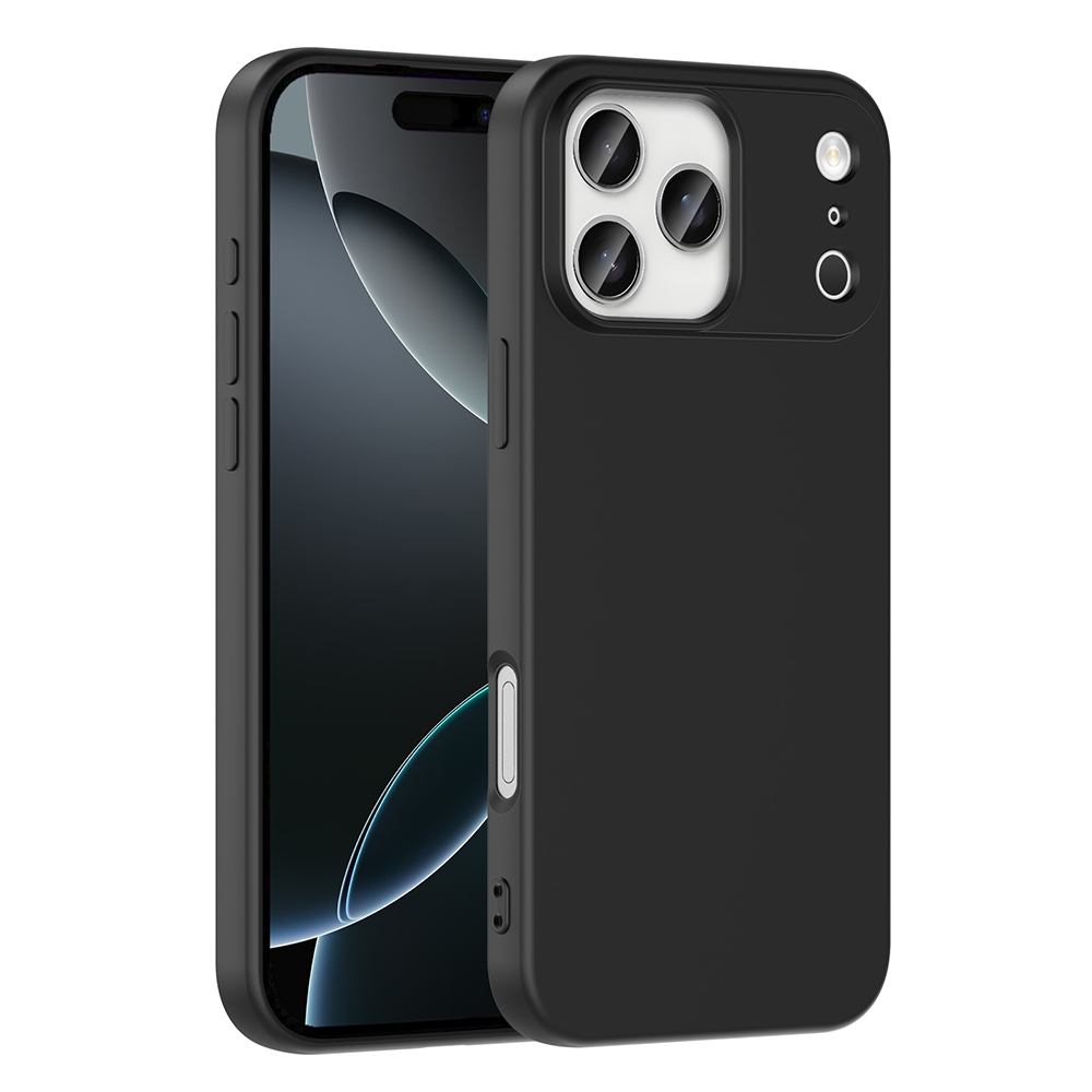 iPhone Uyumlu 17 Pro Max Kılıf Zore Mara Lansman Kapak-Siyah