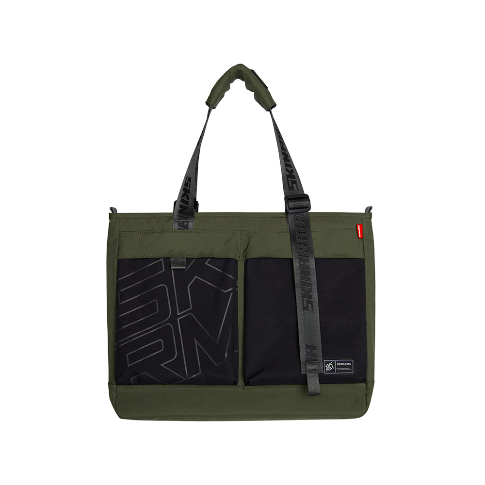 Skinarma Jager Totebag Naylon Scout Taşıma Çantası-Yeşil