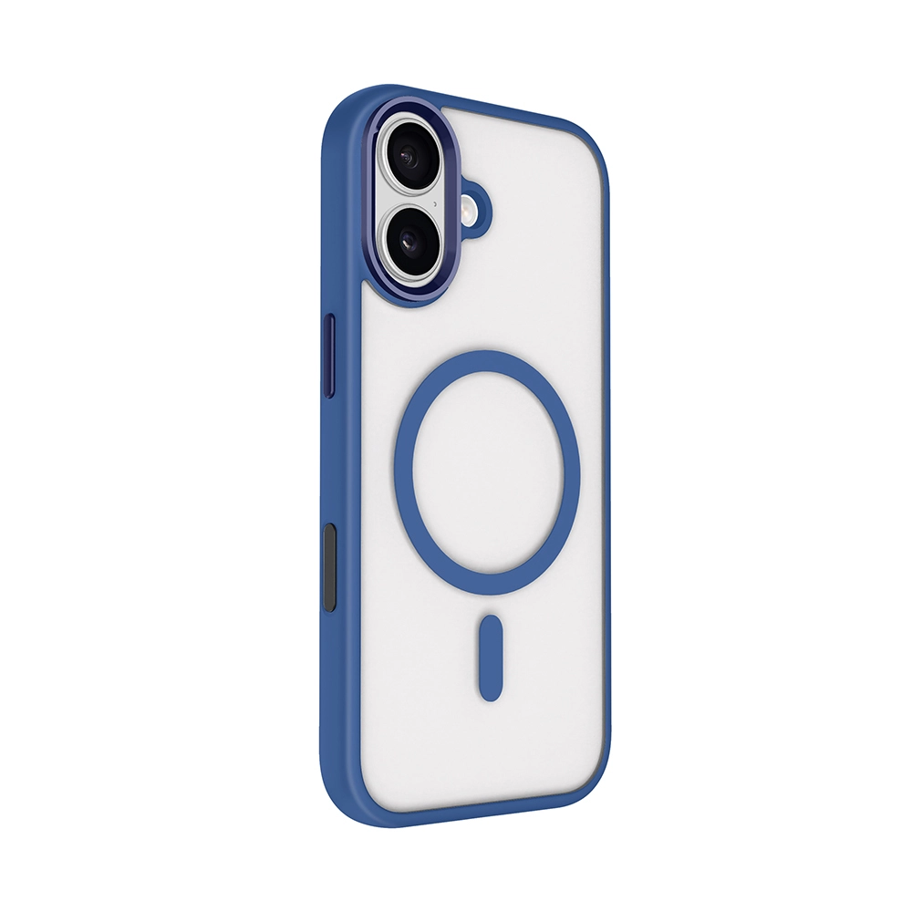 iPhone Uyumlu 17 Kılıf Wireless Şarj Özellikli Zore Krom M-safe Silikon Kapak