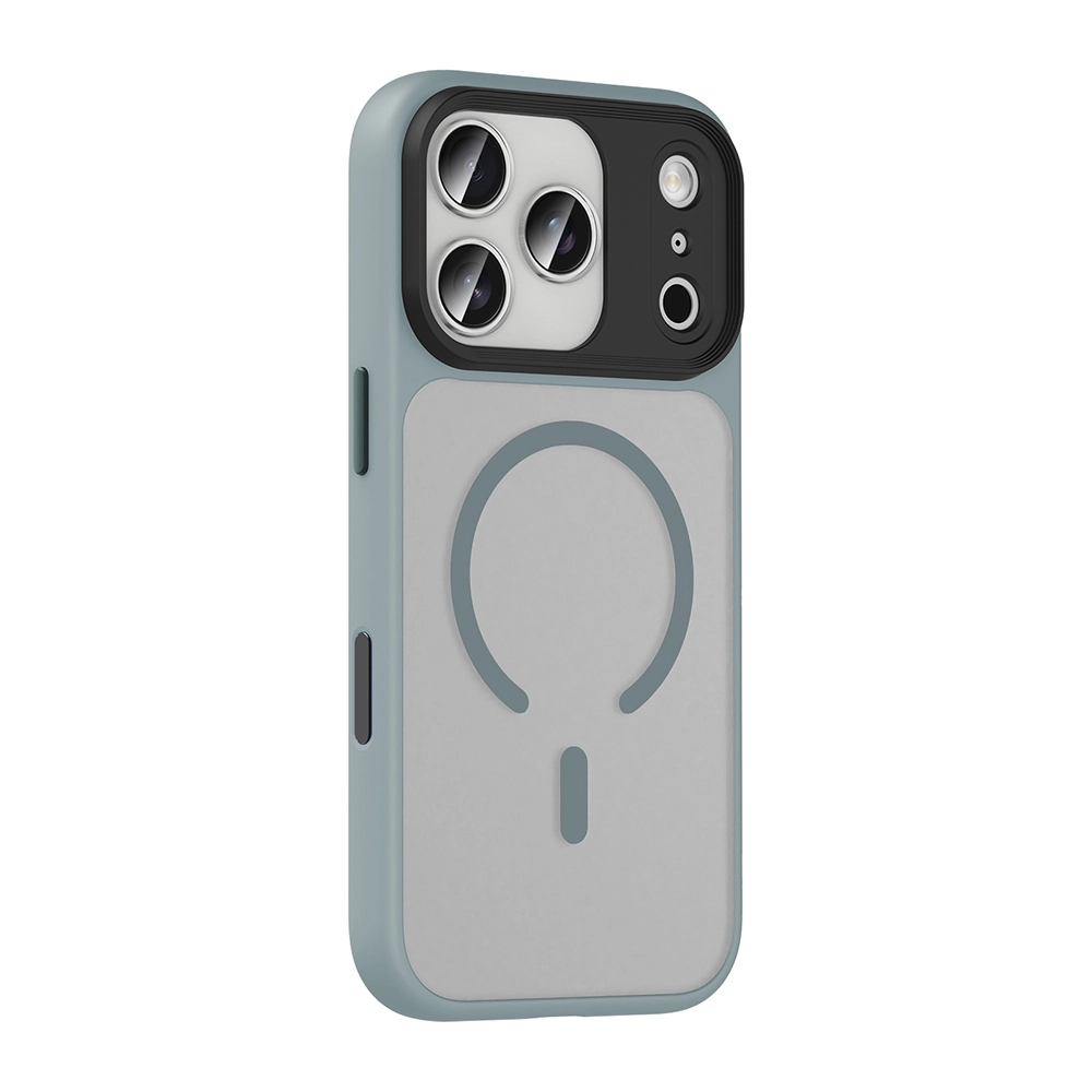 iPhone Uyumlu 17 Pro Kılıf Mat Arka Yüzey Wireless Şarj Özellikli Zore Flet M-safe Kapak
