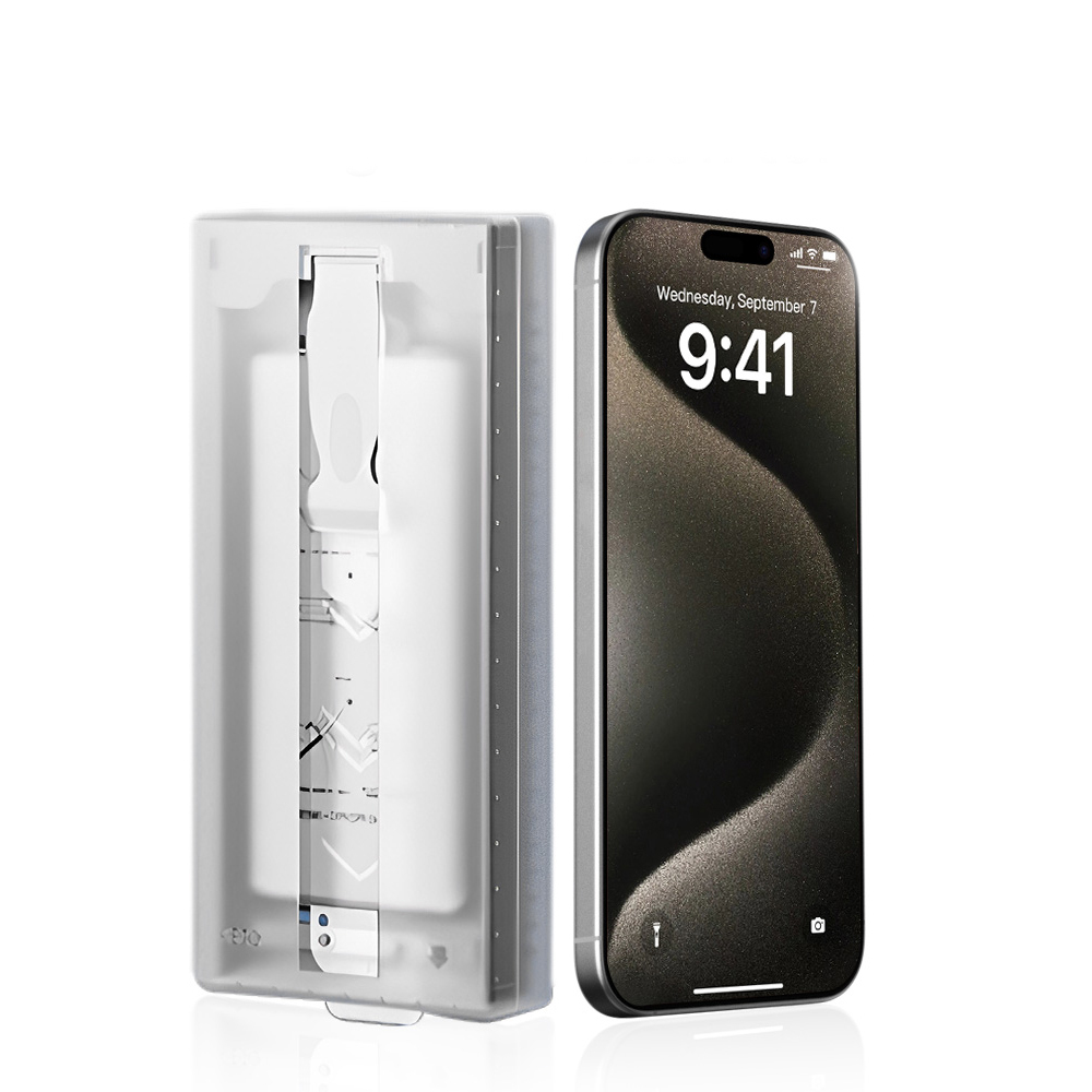 iPhone Uyumlu 13 Zore 3D Oliv HD Temperli Cam Ekran Koruyucu + Kolay Uygulama Aparatı