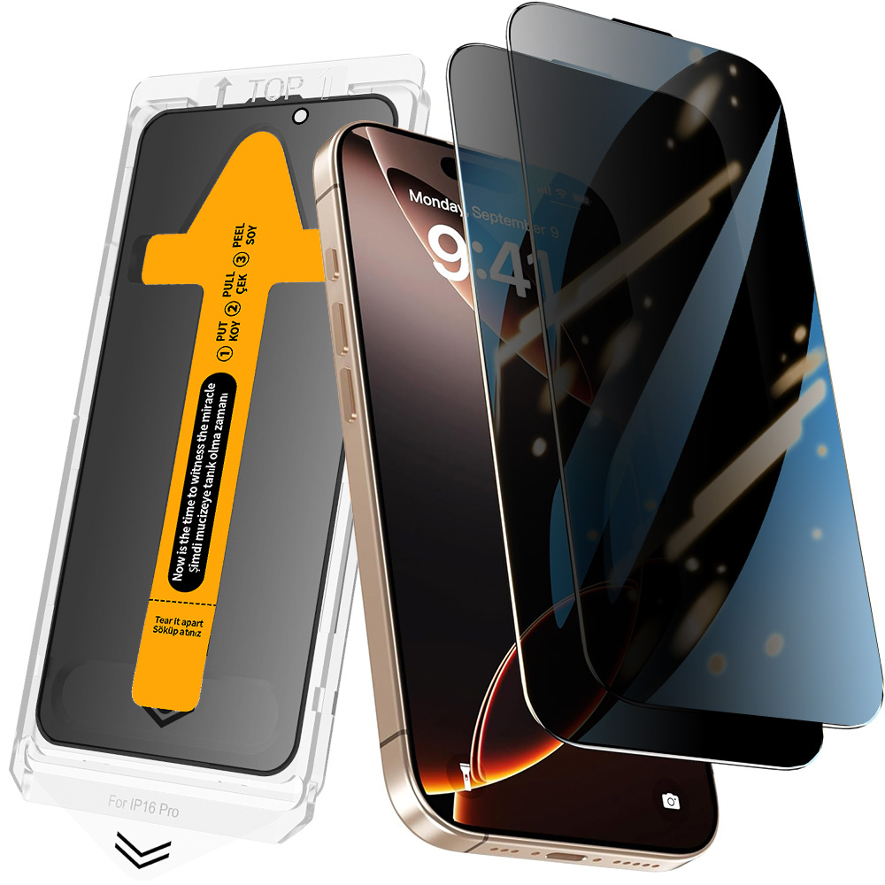 iPhone Uyumlu 13 Zore 2.5D Oliv Hayalet Temperli Cam Ekran Koruyucu + Kolay Uygulama Aparatı