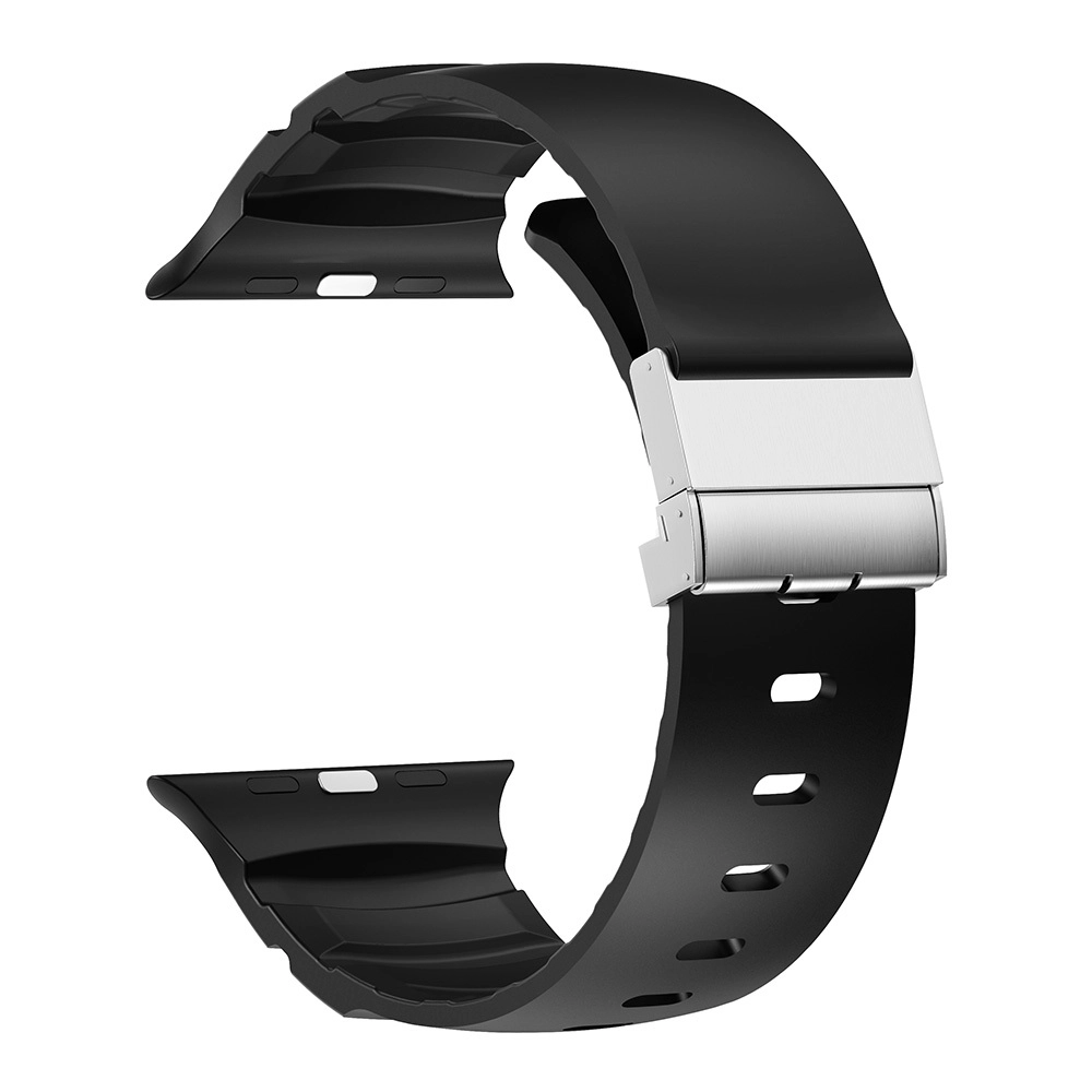 Watch 44mm Zore KRD-145 Metal Tokalı Silikon Kordon