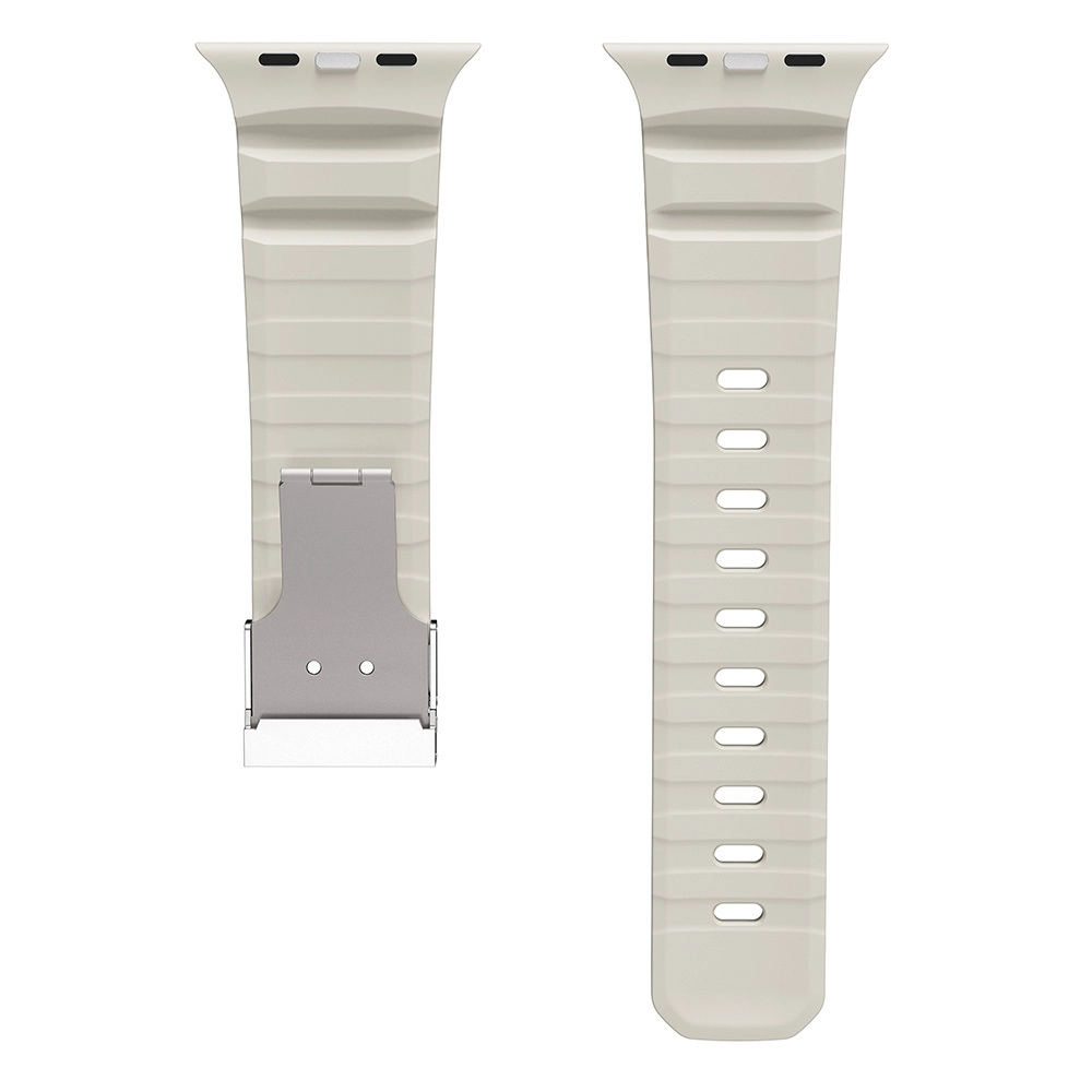 Watch 44mm Zore KRD-145 Metal Tokalı Silikon Kordon
