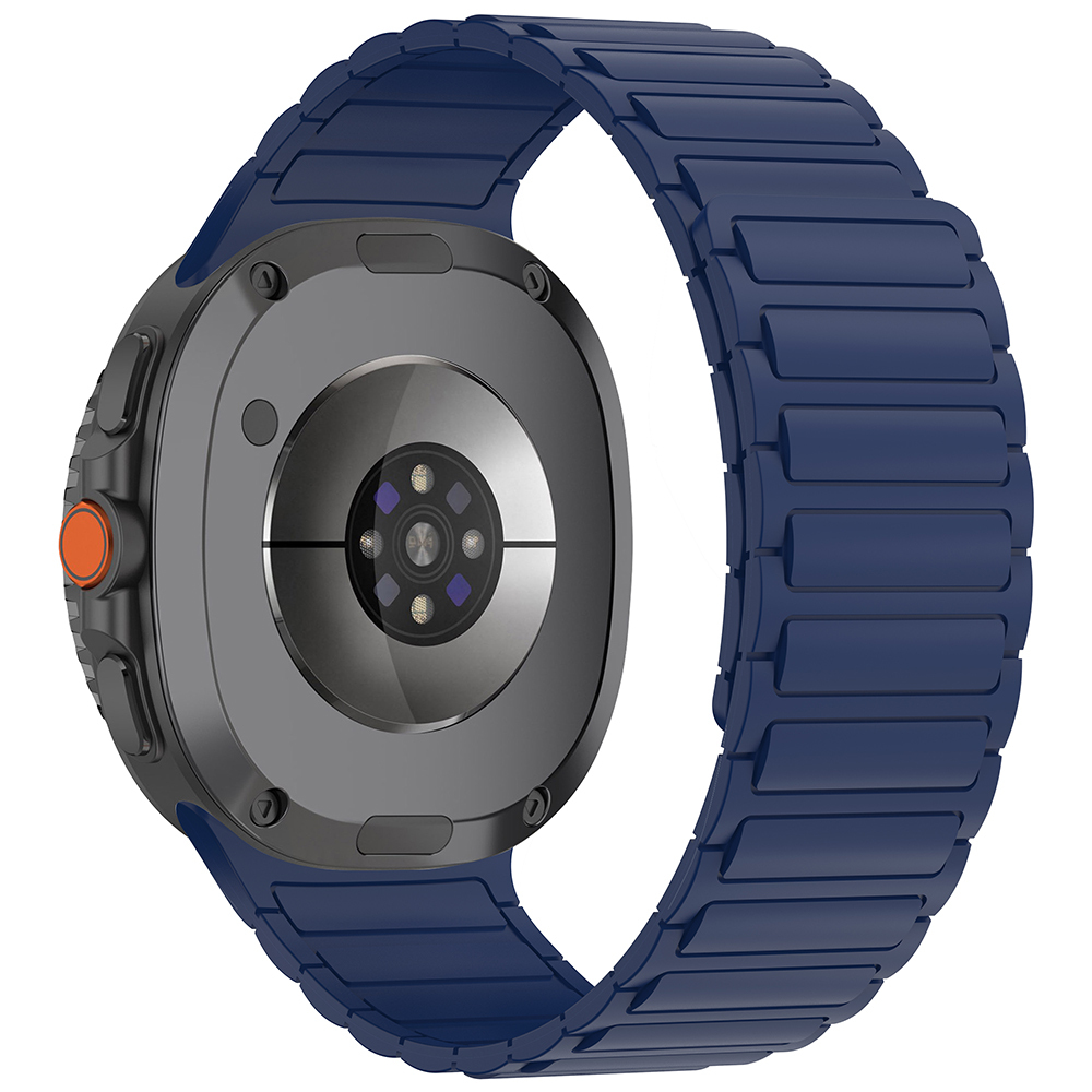 Galaxy Uyumlu Watch 8 Zore KRD-146 Silikon Kordon Strap Kayış-Midnight blue