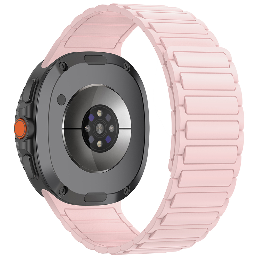 Galaxy Uyumlu Watch 8 Zore KRD-146 Silikon Kordon Strap Kayış-Pembe