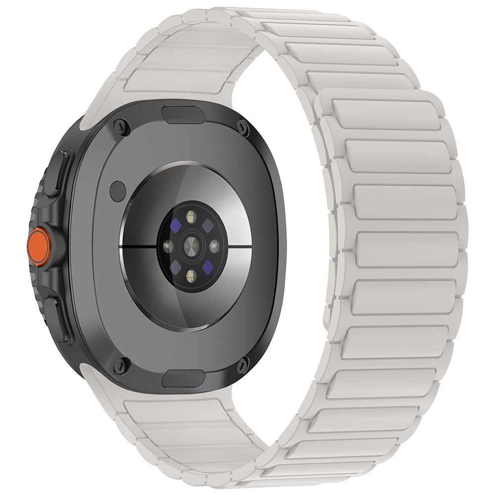 Galaxy Uyumlu Watch 8 Zore KRD-146 Silikon Kordon Strap Kayış-Starlight