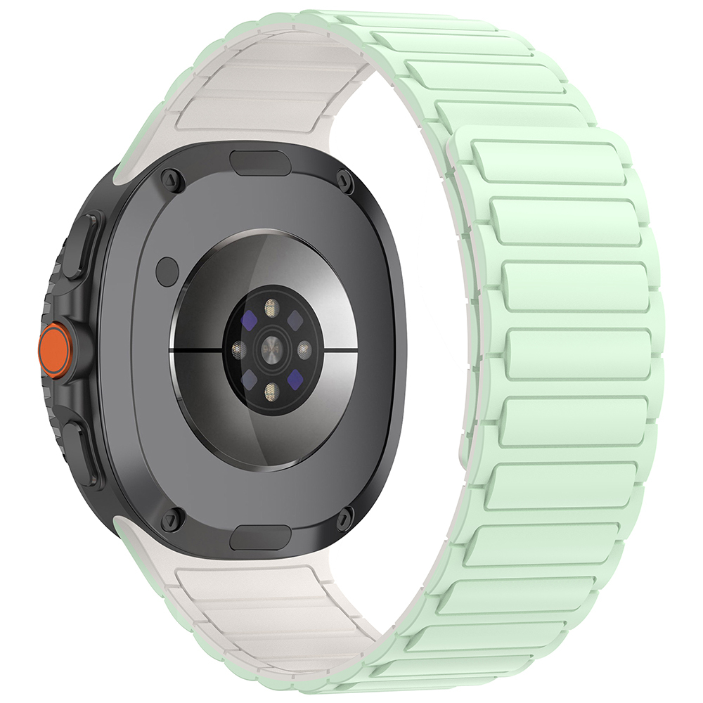 Galaxy Uyumlu Watch 8 Zore KRD-146 Silikon Kordon Strap Kayış-Yeşil-starlight