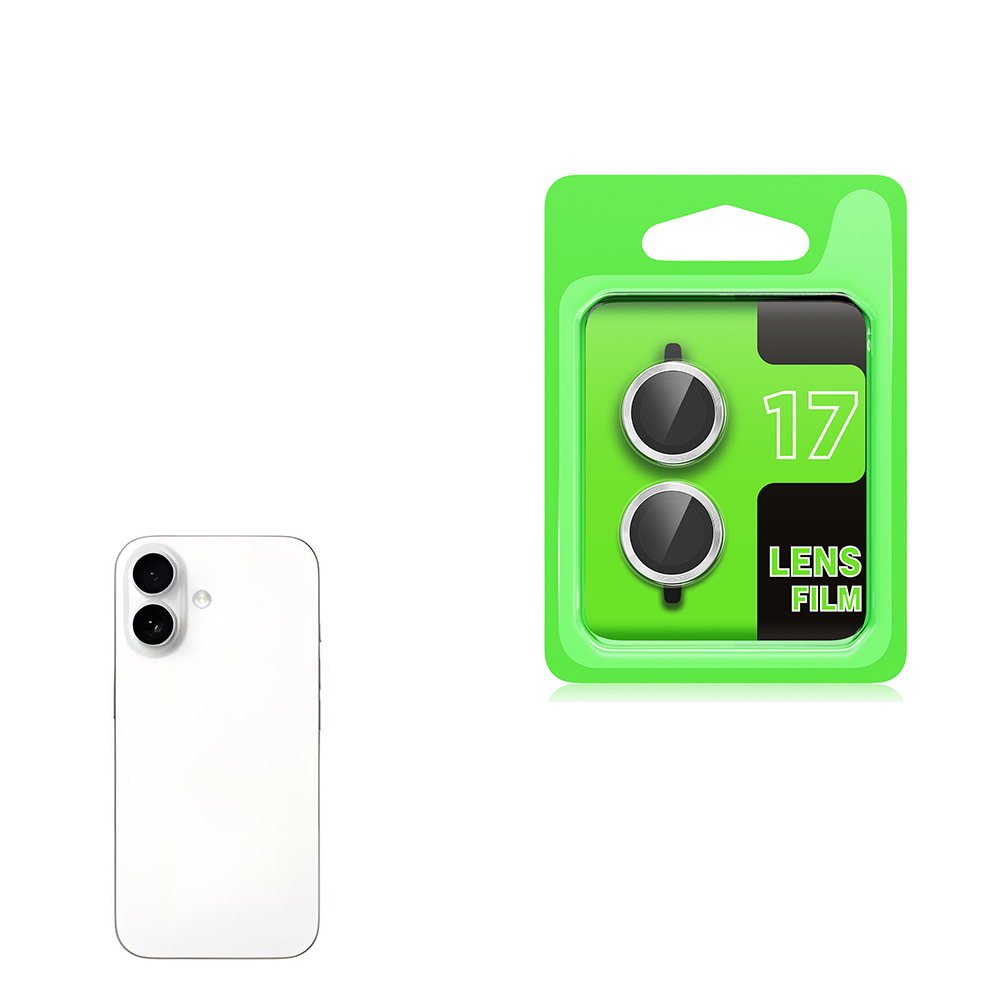 iPhone Uyumlu 17 Zore CL-07 Kamera Lens Koruyucu-Gümüş