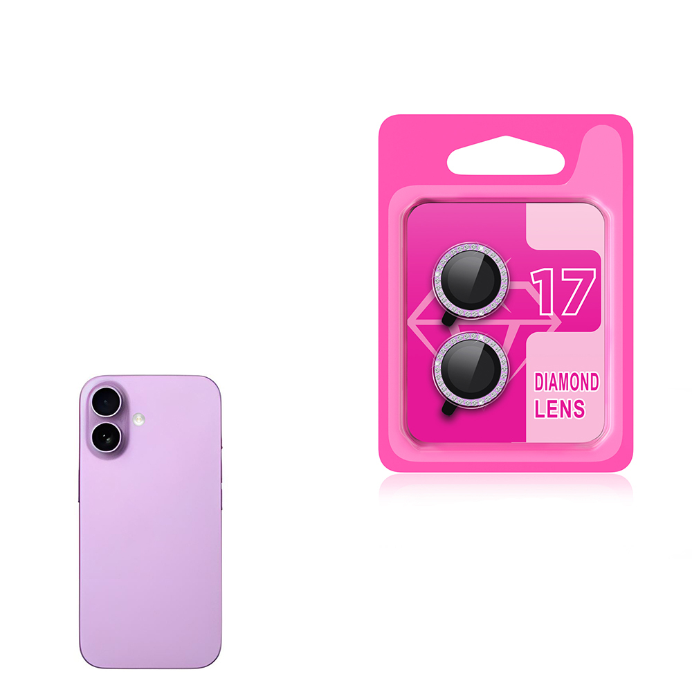 iPhone Uyumlu 17 Zore CL-06 Kamera Lens Koruyucu-Açık mor