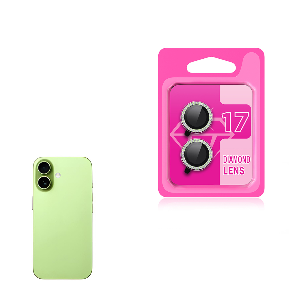 iPhone Uyumlu 17 Zore CL-06 Kamera Lens Koruyucu-Açık yeşil