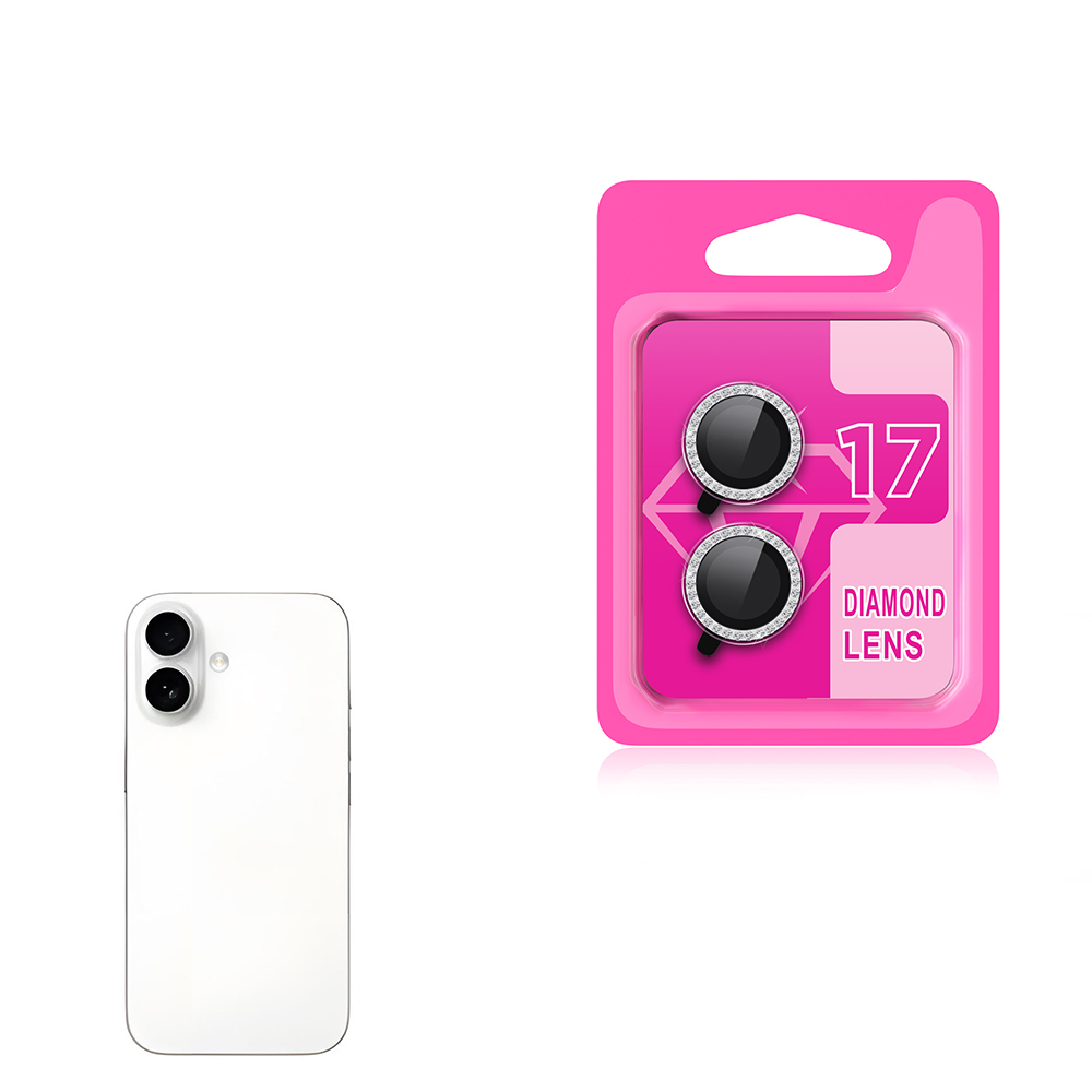 iPhone Uyumlu 17 Zore CL-06 Kamera Lens Koruyucu-Gümüş