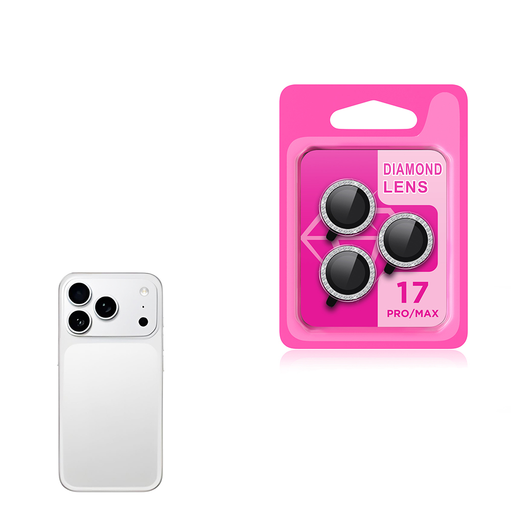 iPhone Uyumlu 17 Pro Max Zore CL-06 Kamera Lens Koruyucu-Titanyum-gümüş